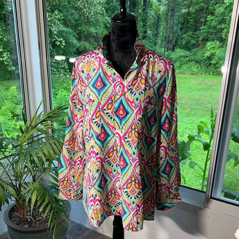 Lilly Pulitzer Colorful Geometric Tunic
